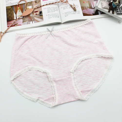 Underwear Ladies New Underwear Mid-Version Mesh Breathable Summer Cotton Girls‘ Briefs Factory Direct Supply 4755