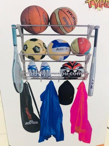 sports equipment storage rack