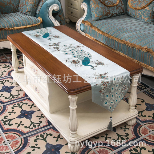 New Chinese Style Zen Table Runner Modern Table Cloth Tea Table Flag TV Cabinet Table Mat Bed Runner Bed Runner Wholesale Customization