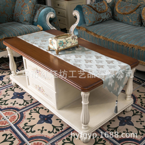 European Dining Table Table Runner Simple Modern Chinese Tablecloth Tea Table Flag TV Cabinet Decoration Fabric Bed Runner Bed Runner 