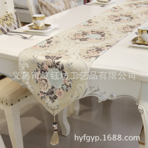 new simple european table runner wholesale high precision jacquard american luxury pastoral dining table shoe cabinet hallway coffee table cloth