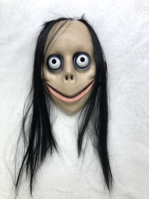 火爆挑战游戏momo面具scary mask燕鸥贞子魔女鬼面具头套整蛊恶搞