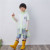 Cute cartoon wrap raincoat kindergarten children go to school Cute new raincoat