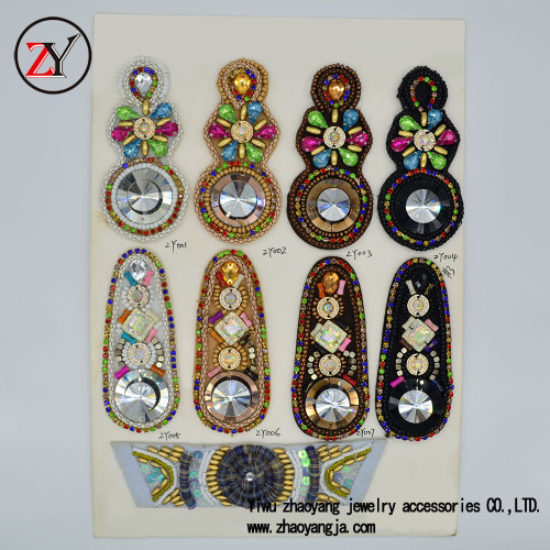 Factory Direct Supply Beaded Handmade Shoe Ornament Yiwu Shoe Ornament Beaded Shoe Accessory Vamp Decorative Buckle Zy07305