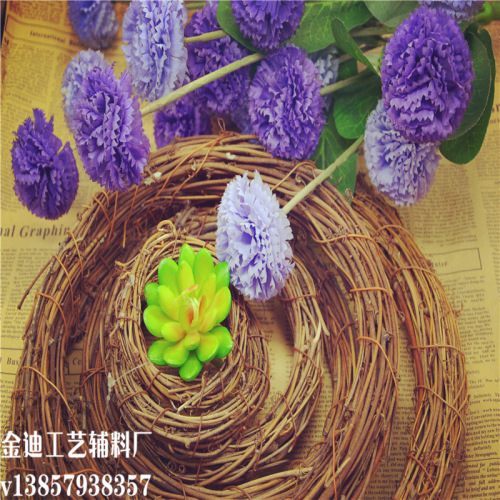 factory direct cross-border exclusive home decoration wedding decoration modern minimalist style rattan ring size can be set
