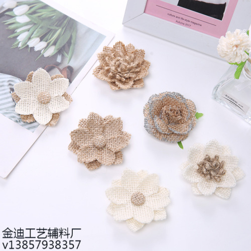 factory direct cross-border exclusive for new shoes flower hat flower christmas wedding party decoration flower handmade flower wholesale