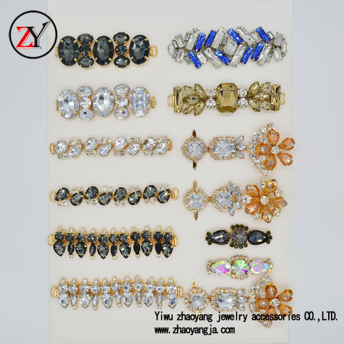 Factory Direct Supply Beaded Handmade Shoe Ornament Yiwu Shoe Ornament Alloy Welding Shoe Buckle High Quality and Low Price Zy08013