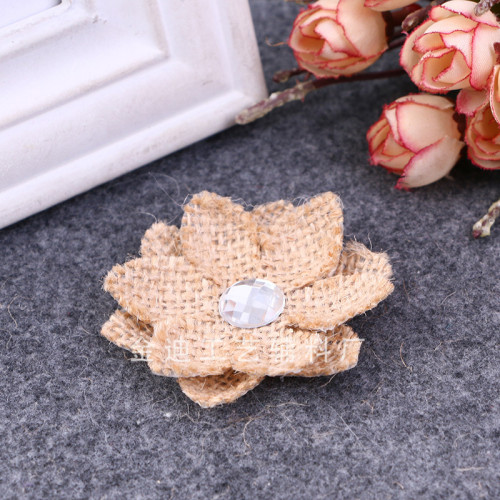 factory direct cross-border exclusive natural linen flowers home wedding christmas party decorative flower clothing accessories