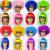 2. Fan wig, Revel, wig, colorful wig, holiday wig, dance Wig, Halloween wig, Halloween wig, all today