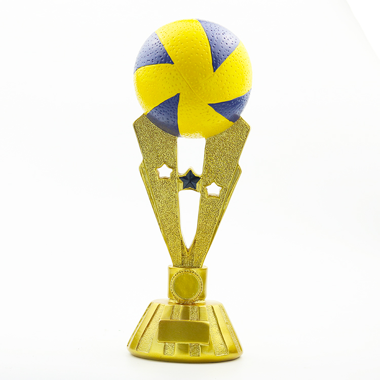 新款树脂排球奖杯 支持定制 金属奖杯 奖牌 证书 工厂直销4773_万源欣