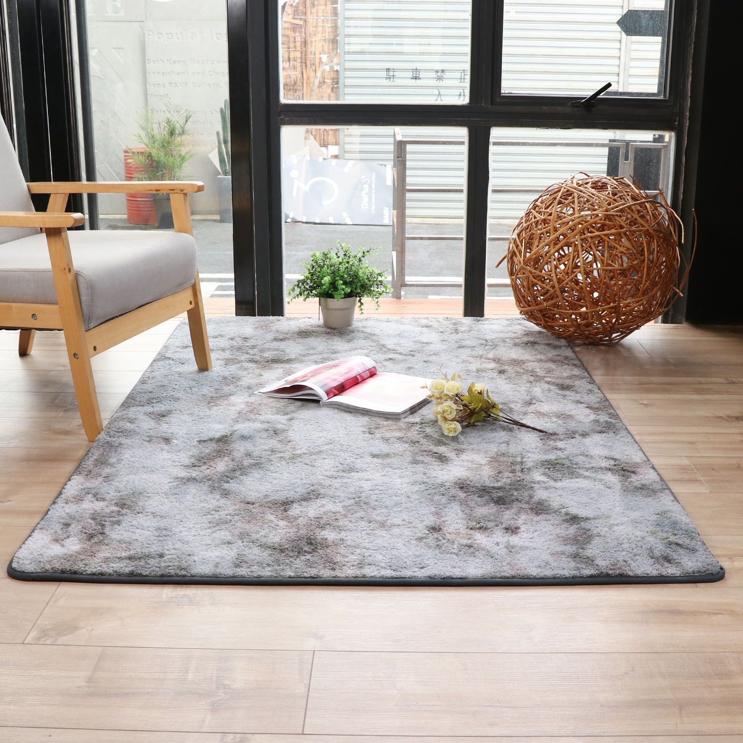 长方形毛绒地毯客厅茶几毯卧室飘窗垫定制浴室更衣室吸水地毯地垫