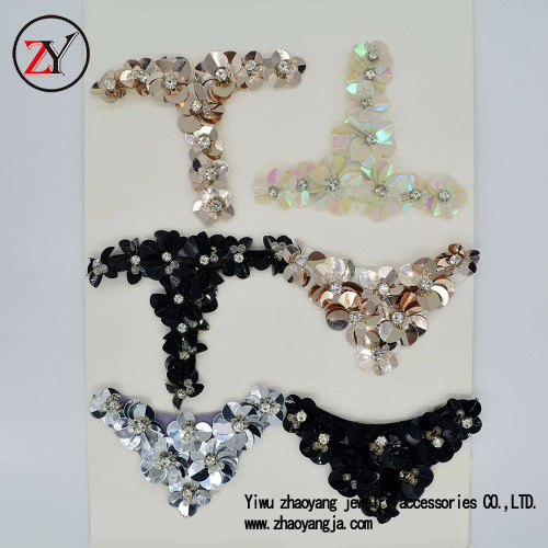 Crystal String Beads Sequins Little Flower Shoe Ornament High-End Pumps Shoe Accessory High Heels Shoe Buckle Zy080212