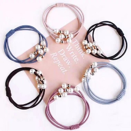 aishang sunshine rubber band hair ring korean head rope tied hair leather case
