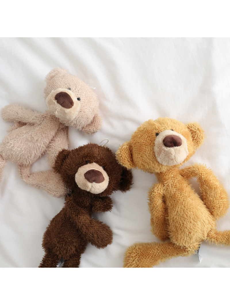 洛克熊废柴熊牙签吊脚熊公仔毛绒玩具抱抱熊玩偶可爱泰迪女生礼物