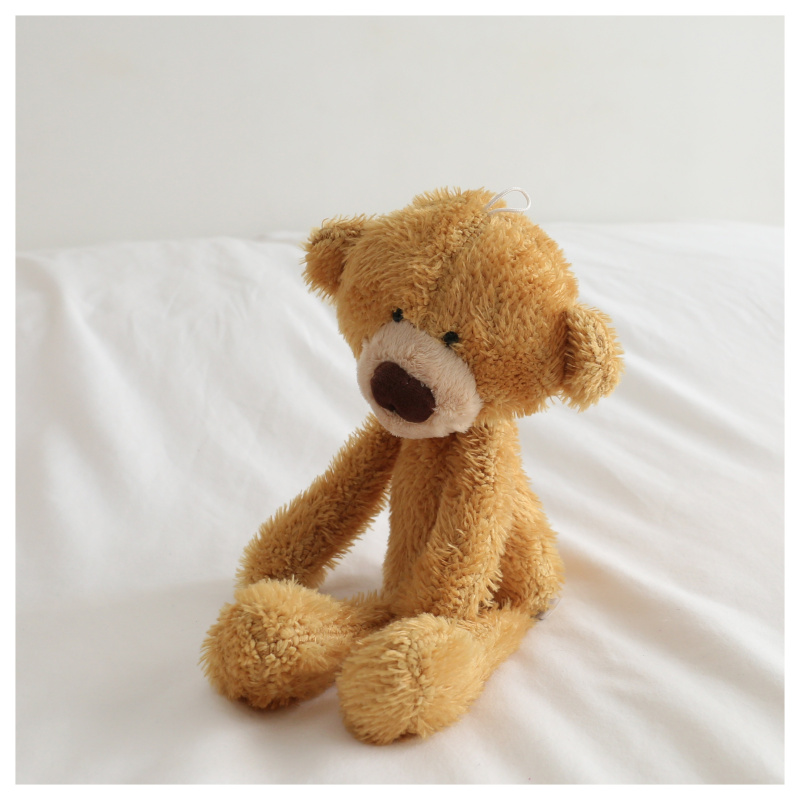 洛克熊废柴熊牙签吊脚熊公仔毛绒玩具抱抱熊玩偶可爱泰迪女生礼物