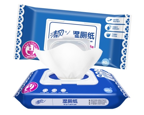 40 Pieces of Clean Wet Wipes Wet Toilet Paper without Alcohol Can Be Thrown into the Toilet Bwbw40