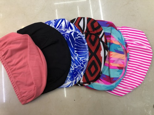 cloth swim cap， swimming cap， swimming trunks series.