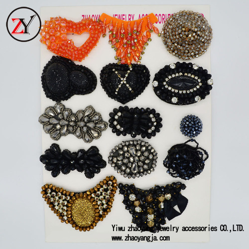 Professional Customized All Kinds of Beaded Shoe Buckle Shoe Flower DIY Shoe Decoration Crystal Beaded Shoe Flower Zy08099 