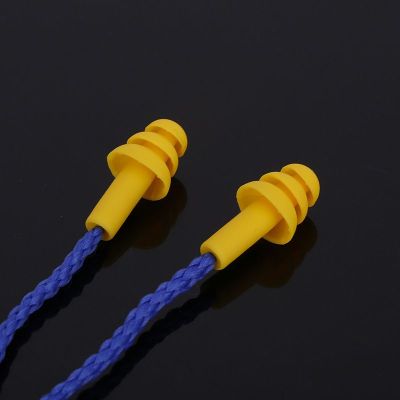 Anti-noise silicone earplugs with elastic rope Earplugs for hearing protection