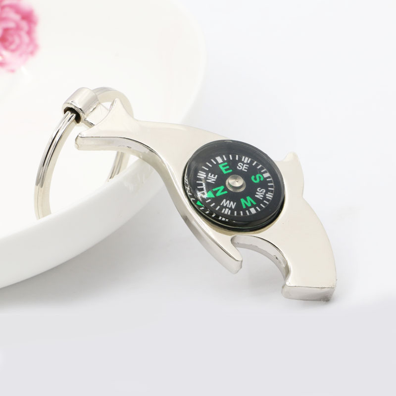 Metal new creative practical dolphin compass Bottle Opener k...