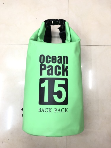 15l waterproof bag outdoor waterproof bag waterproof bag swimming storage bag beach backpack drifting bag send drawstring bag
