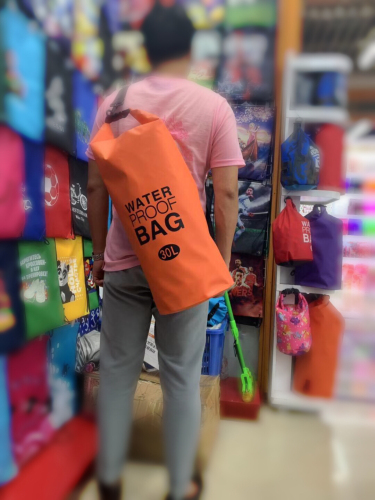 30l waterproof bag outdoor waterproof bag fishing bag wet and dry separation bag swimming storage bag drifting bag free drawstring bag