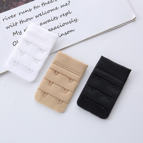 customized 38mm three-row two-button french underwear connection bra extension buckle back lengthened underwear plastic buckle