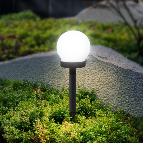 Outdoor Waterproof Solar round Globe-Shaped Plug-in Lawn Lamp Beautiful Decorative Lighting Courtyard Garden Plug-in Light