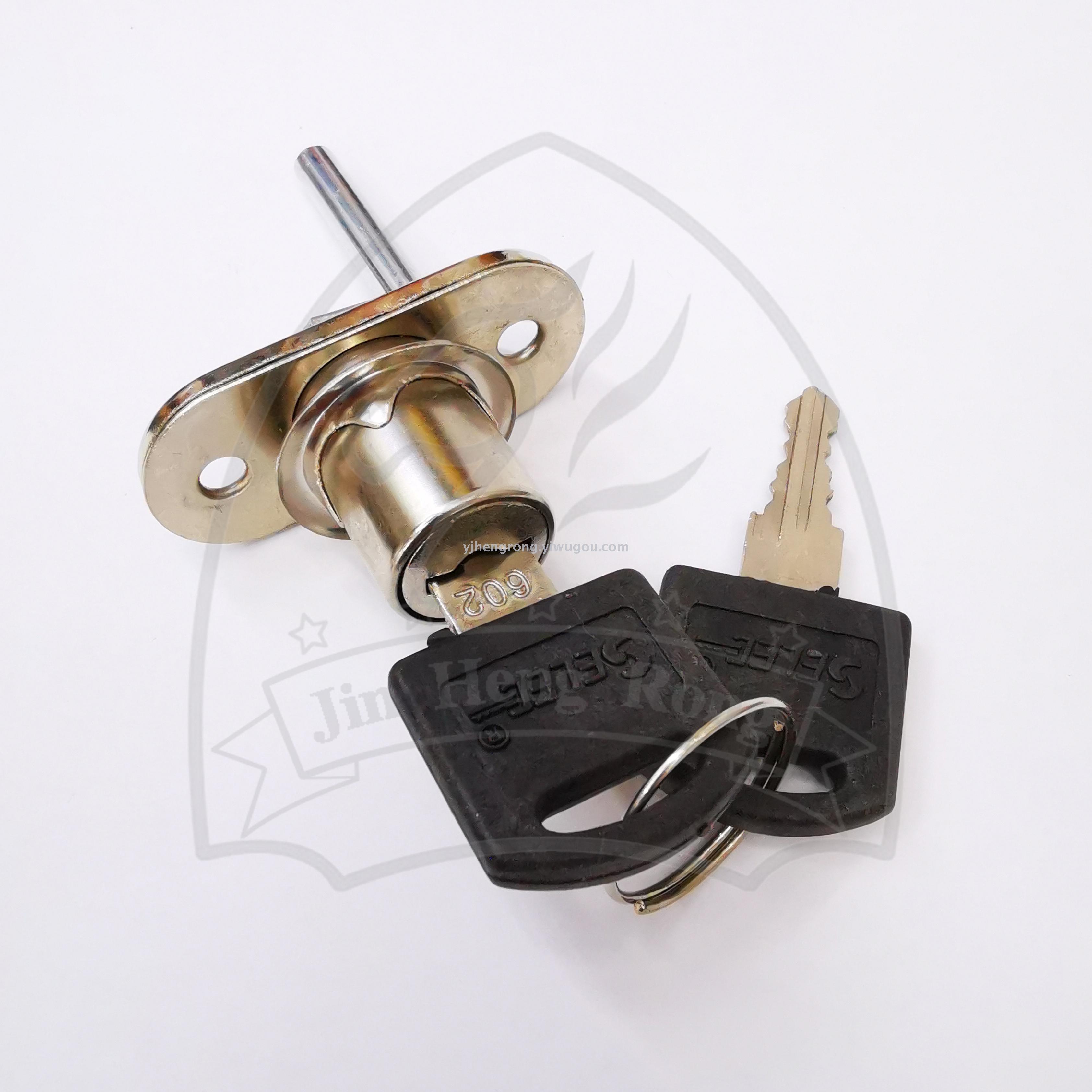 抽屉锁办公桌锁连体锁一锁三三联侧面木柜优质电脑桌家用橱门锁