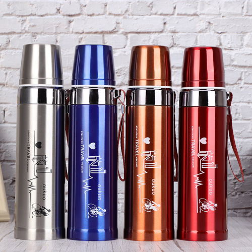 Stainless Steel Armor Bullet Vacuum Thermos Cup Outdoor Portable Sports Kettle Gift