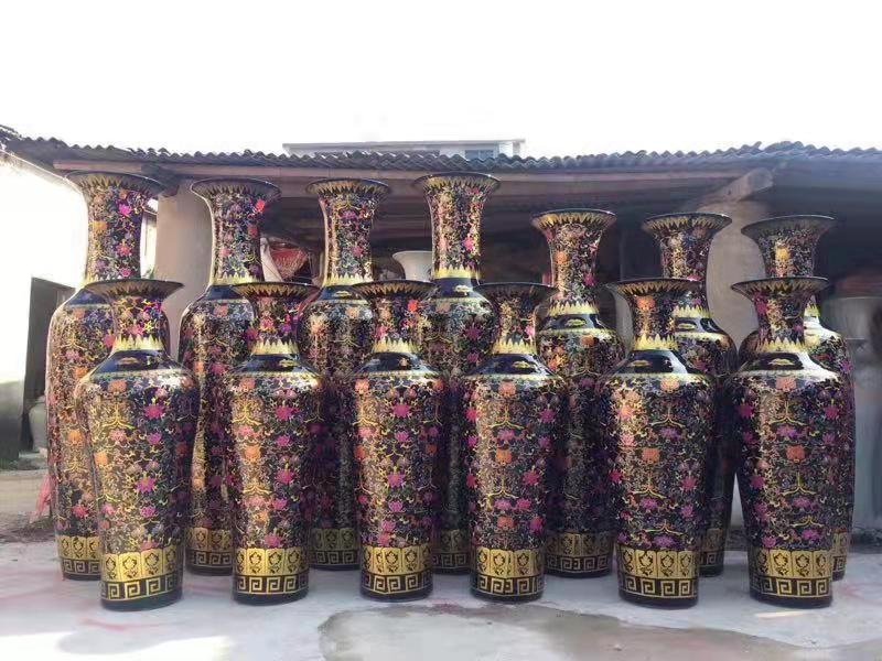 陶瓷花瓶大花瓶落地花瓶景德镇陶瓷工艺家居摆件手绘花瓶客厅