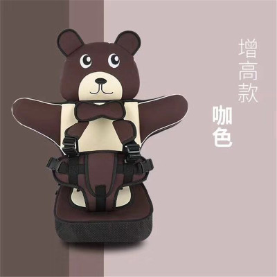 Patented product cartoon bear child safety seat simple child seat back belt to protect children