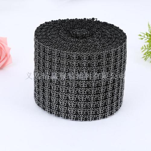 2019 popular 10 rows black butterfly thread drill gang drill net drill popular decoration ornament clothing accessories