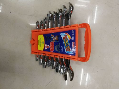 8pc dual-purpose wrench open-end wrench