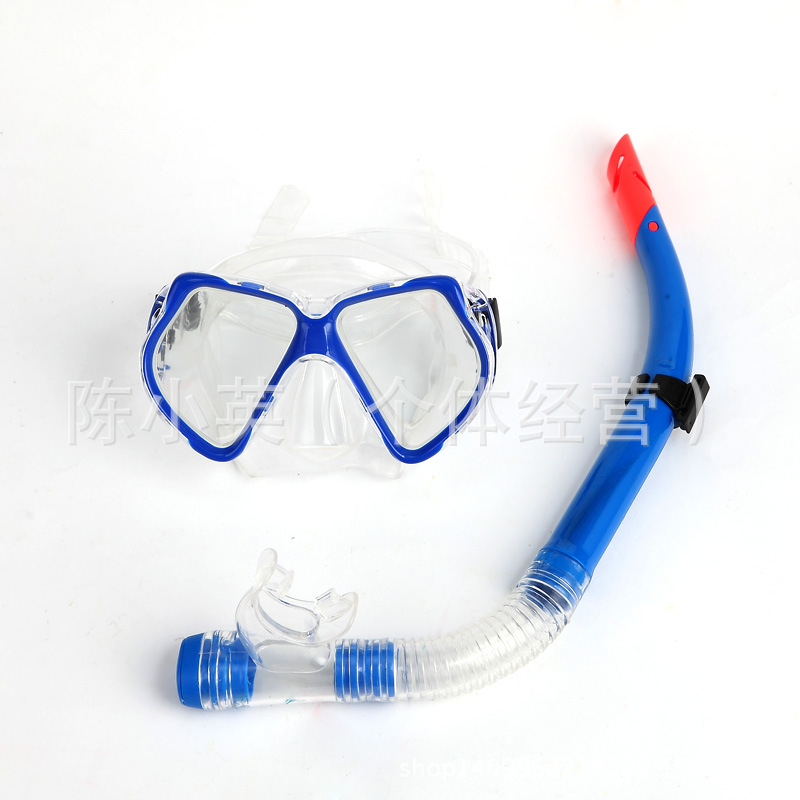 Manufacturers direct selling fake glass diving goggles dry snorkel diving equipment water supplies