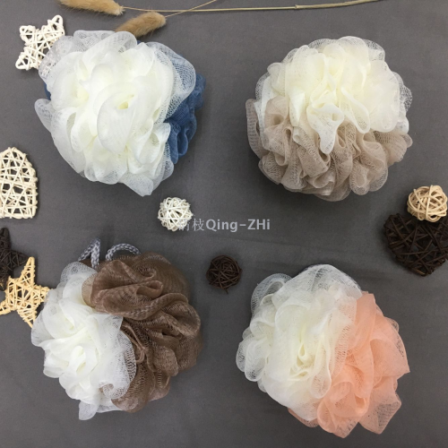 [Clear Branches] Mesh Sponge Large Two-Color Color Matching Foaming Cleansing Skin Bath Bath Ball