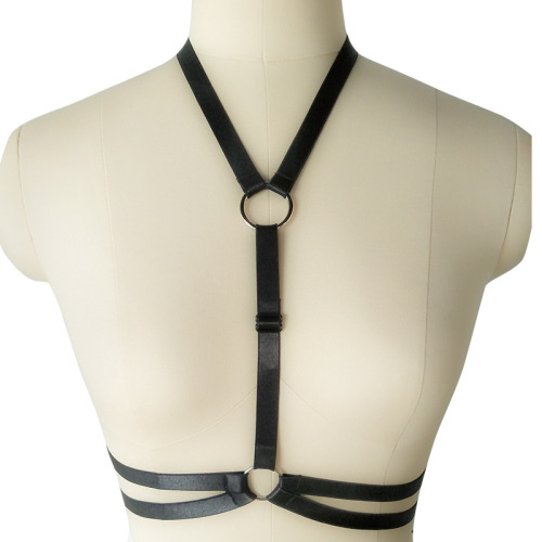 fashion black elastic elastic harness body chain japanese and korean sexy women‘s body use harness underwear style