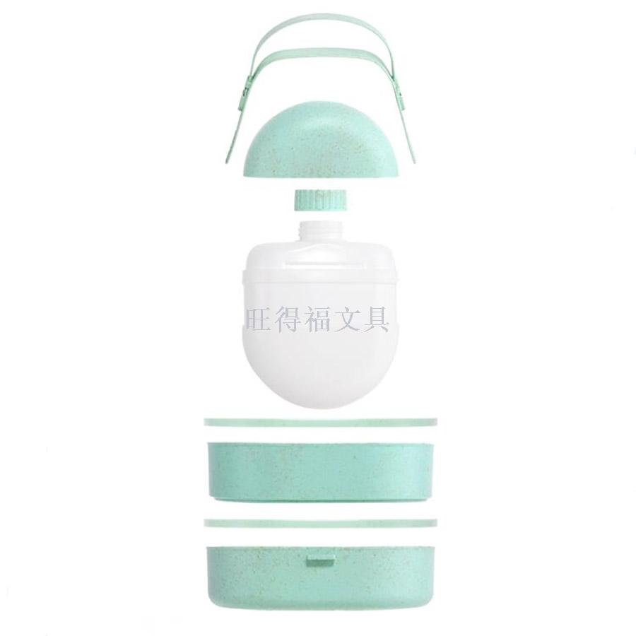Wheat Straw Mini Kettle Bento Box Lunch Box 950ml