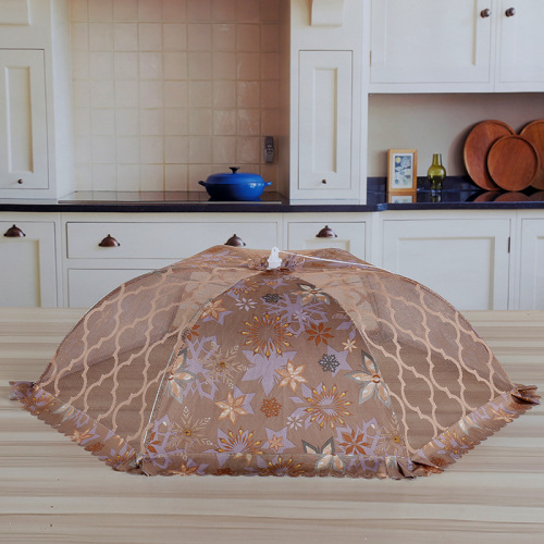 Natural Home Creative New Floral Cloth Floral Dining Table Food Cover Fly-Proof Food Cover Vegetable Cover Foreign Trade Hot Sale 