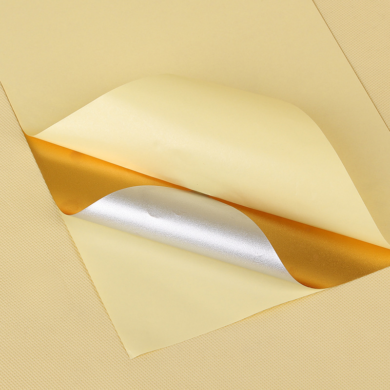 金箔纸工艺用双面金箔烫金纸电化铝金泊卷双面贴金银箔打印