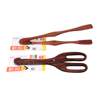 Wooden Kitchen Creative Wooden Food Bread Clip Wooden Food Wooden Clip Wood Anti-Scald Barbecue BBQ Clamp