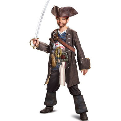 少儿表演服装儿童海盗船长jack角色扮演服cospaly 舞台表演服厂家