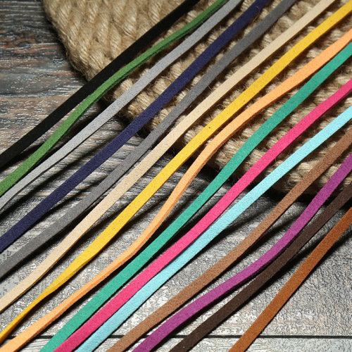 IY Ornament Accessories Clothing Accessories Fashion Leather Rope Width 5mm Color Customized Factory Direct Sales 
