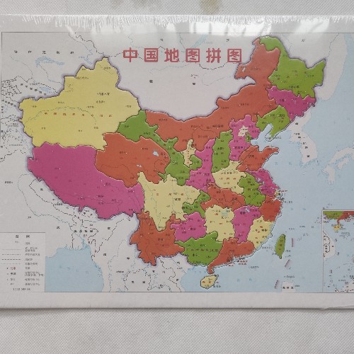 中号37x25.5 中国地图 纸拼图 智力拼图 卡通拼图 中国政区图