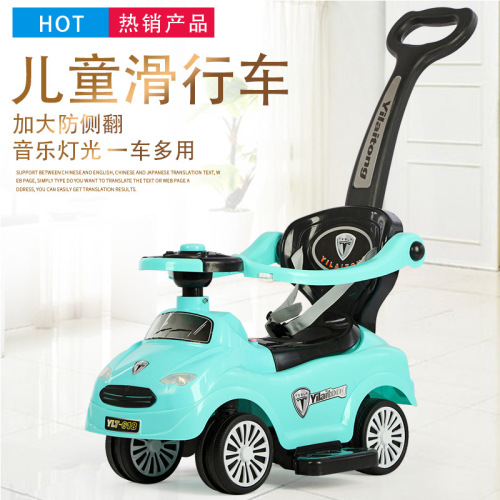 factory direct sales children‘s scooter swing car wear-resistant wheel baby walking car music toy stroller