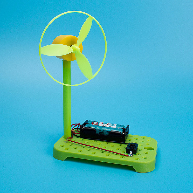 diy自制电风扇模型 物理科学实验科技创意小制作教育玩具学生作业