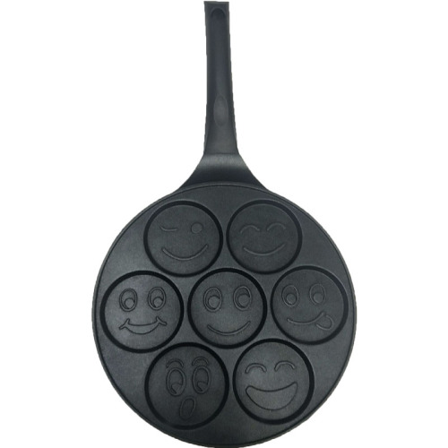 household frying pan seven-hole pancake mold smiley baking pan mold kitchen supplies in stock wholesale