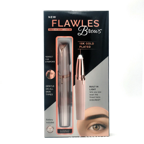 tv new flawless women‘s lipstick electric eyebrow pencil shaver eyebrow trimmer factory direct sales
