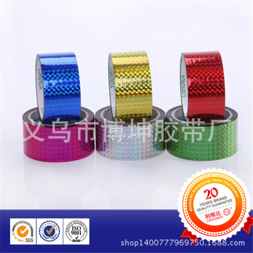 6 colors decorative queuing laser flash luminous sealing tape plus adhesive sealing tape 4.5*40m li shunda