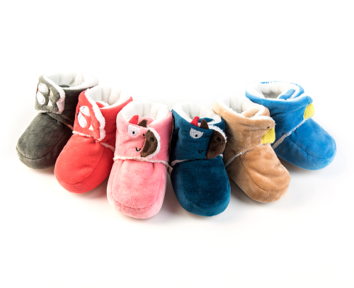 snow baby shoes mixed color cartoon